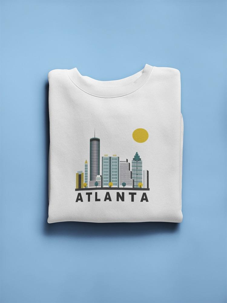 Atlanta City Colorful Drawing Sweatshirt Women's -Image by Shutterstock