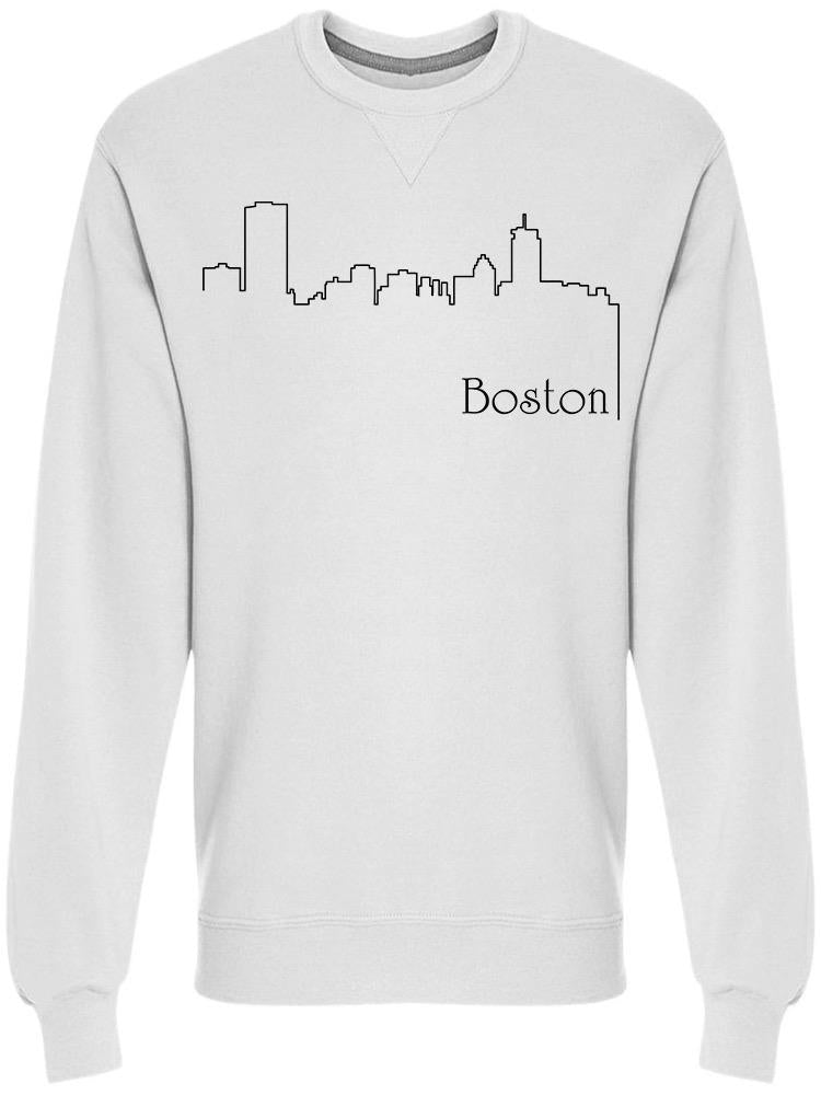 Boston City One Line Sweatshirt Men's -Image by Shutterstock