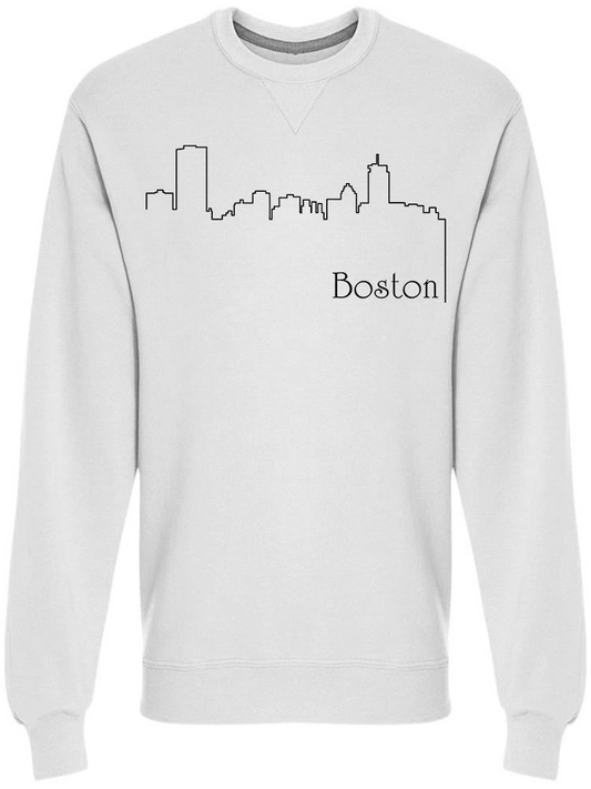 Boston City One Line Sweatshirt Men's -Image by Shutterstock