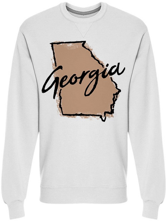 Hand Drawn Georgia State Sweatshirt Men's -Image by Shutterstock