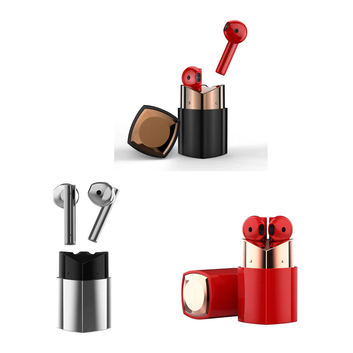 Pretty Neaty Lipstick Storage For Earphones