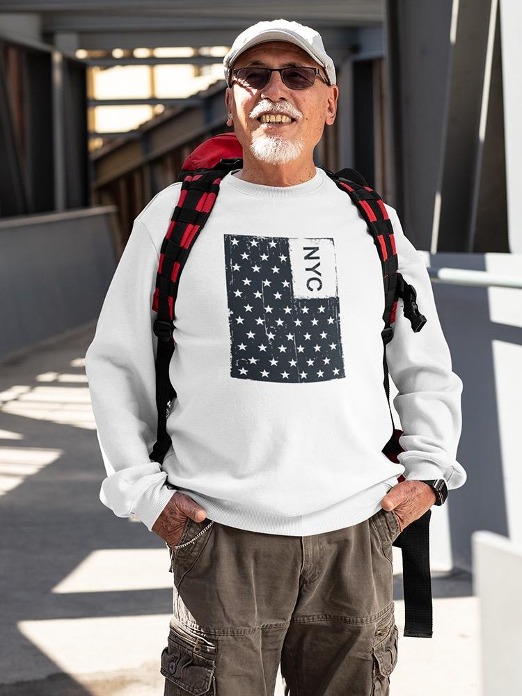 Nyc Flag Design Sweatshirt Men's -Image by Shutterstock