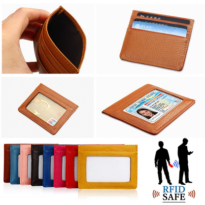 Skinny Mini RFID Safe Universal Minimal Wallet