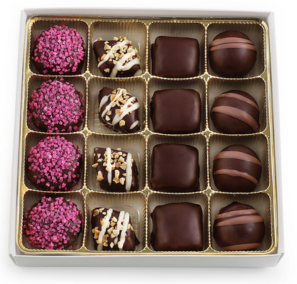 Assorted Chocolate Gift Box - (16 count) Dairy Free, Kosher.