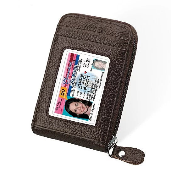 Zip Vault RFID Blocker Card Holder And Wallet