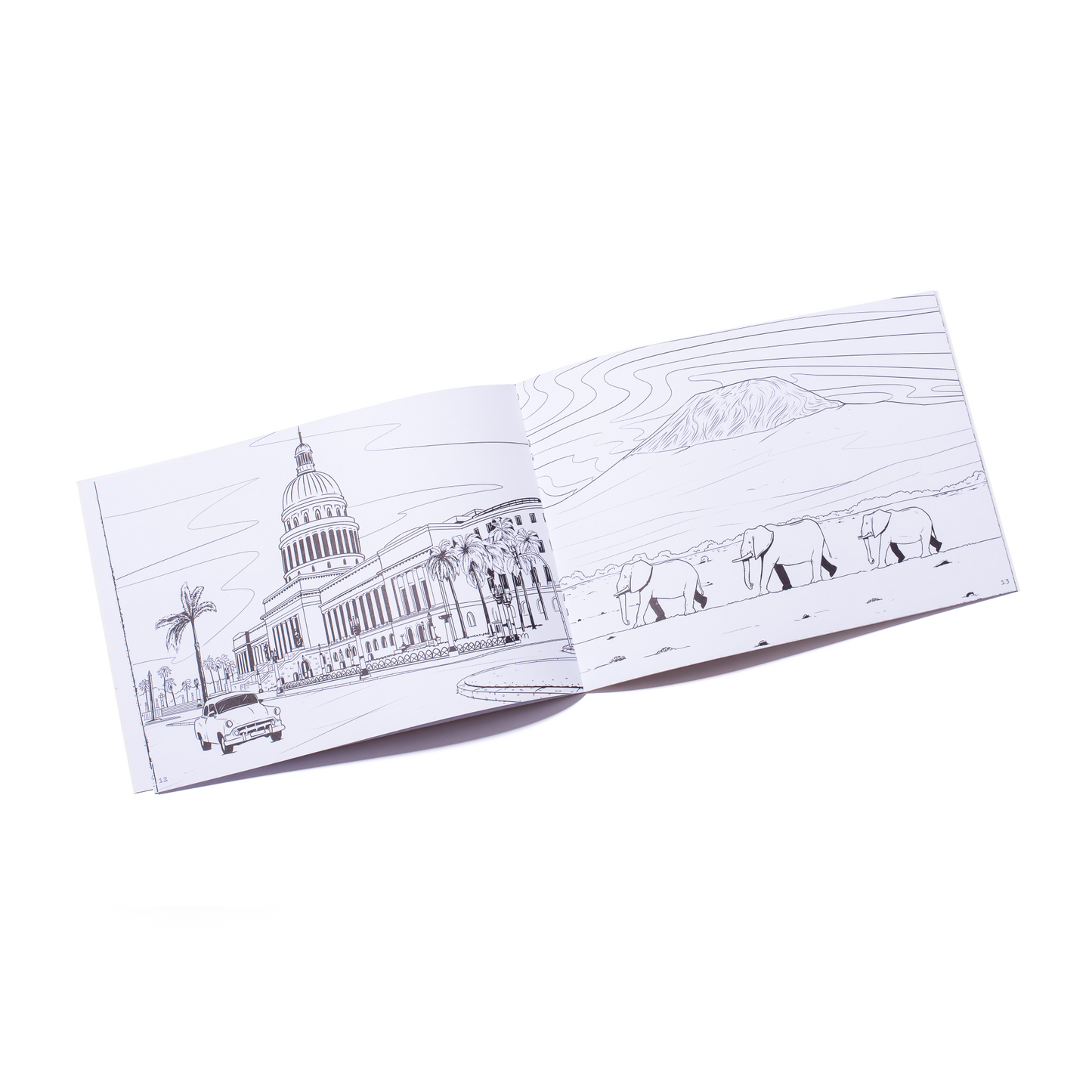 Recycled Paper World Travel Colouring Book