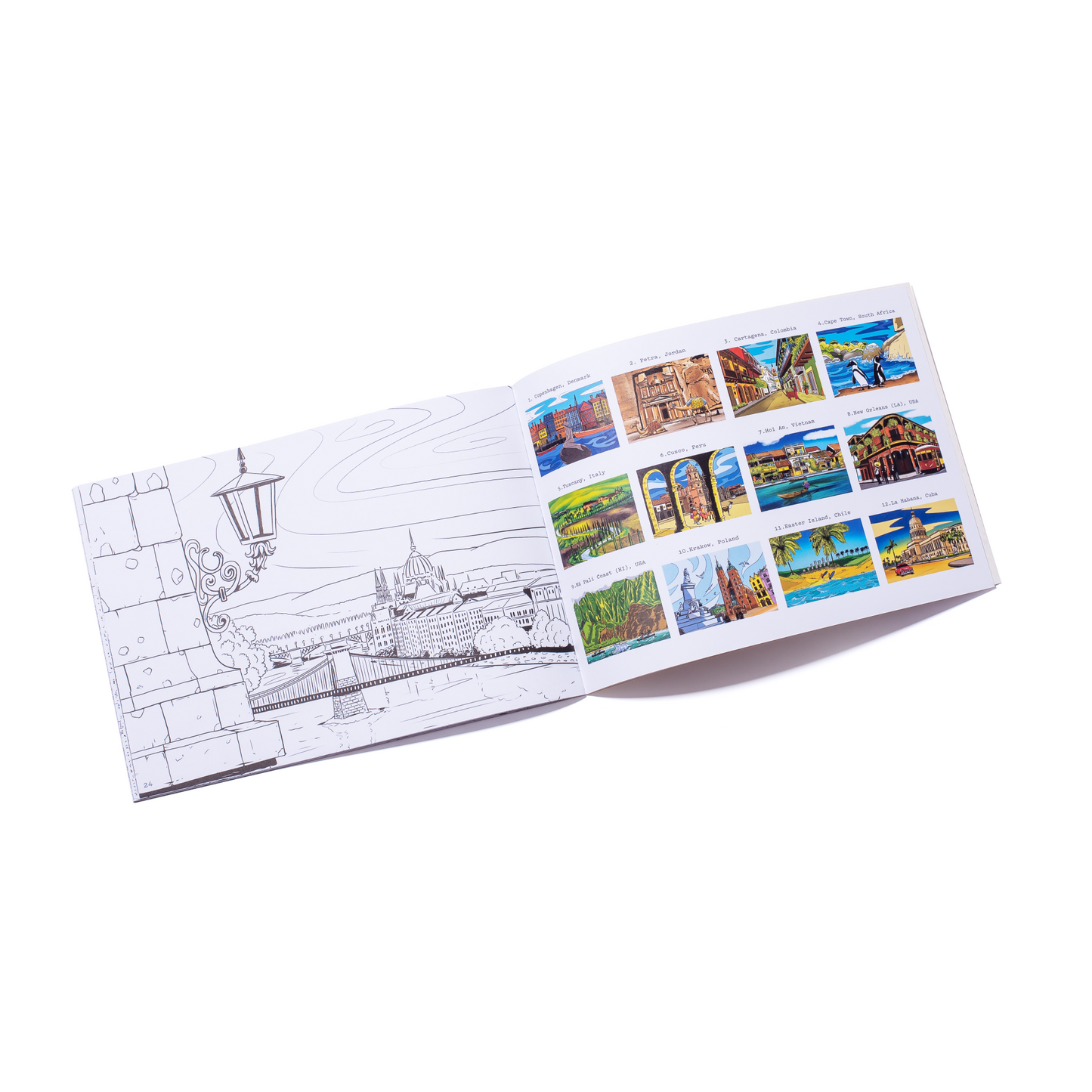 Recycled Paper World Travel Colouring Book