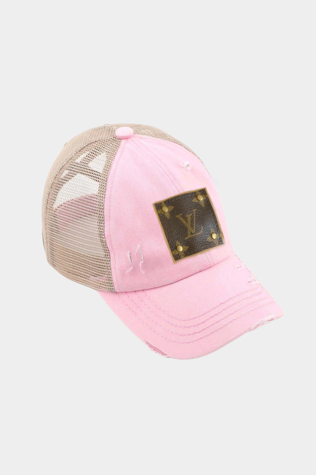 Upcycled Distressed Trucker Cap