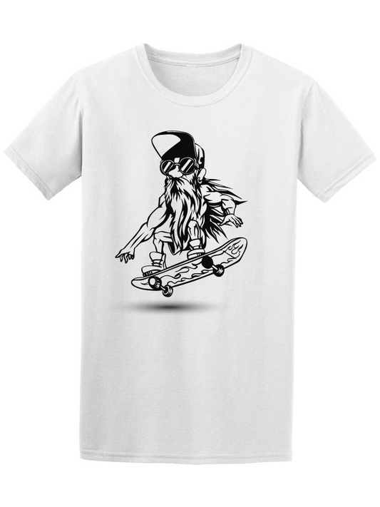 Hipster Male With Skateboard  Tee Men's -Image by Shutterstock