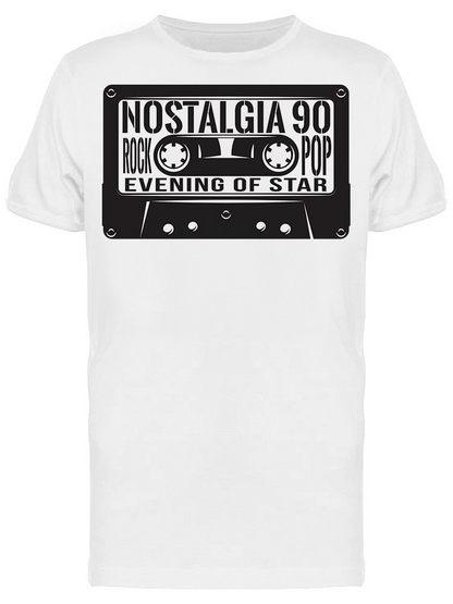 Retro Nostalgia Cassette Tape Tee Men's -Image by Shutterstock