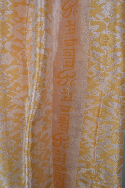 OM Namah Shivay Handwoven Silk Shawl