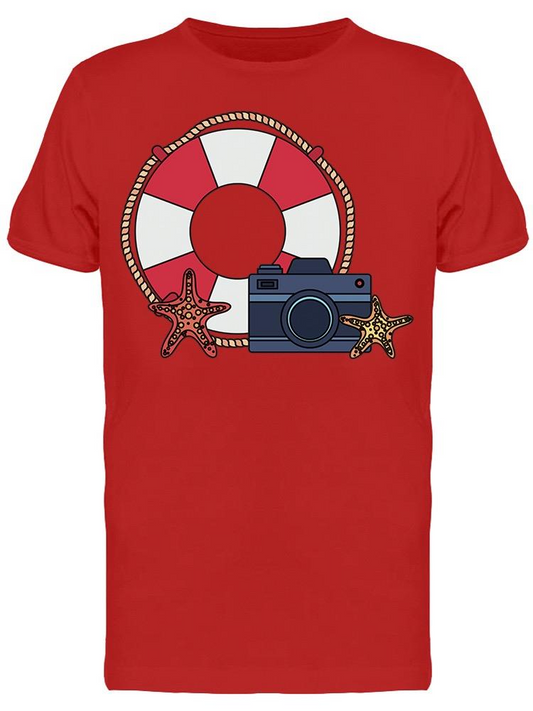 Lifeguard Float With Camera Tee Men's -Image by Shutterstock