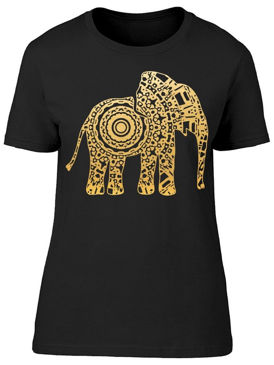 Mandala Elephant Shape Tee Women's -Image by Shutterstock