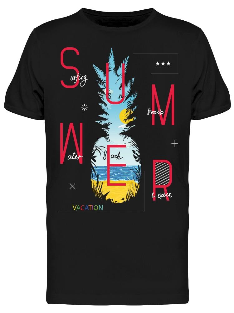 Summer Pineapple Beach Tee Men's -Image by Shutterstock