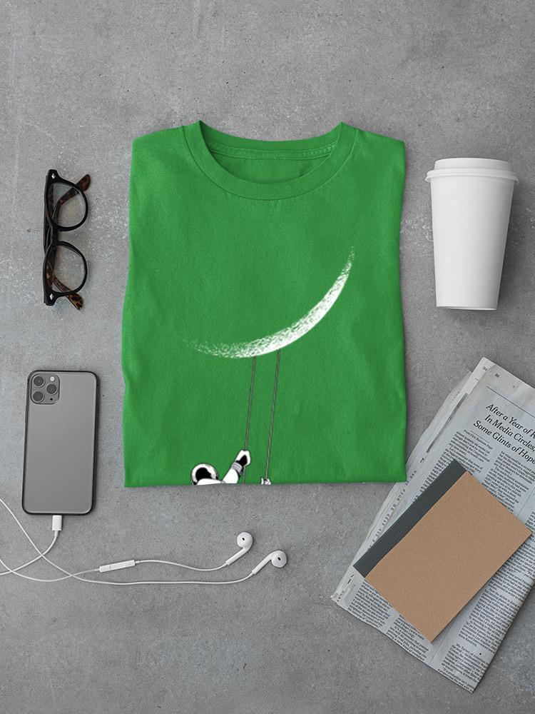 Swinging On The Moon T-shirt -SmartPrintsInk Designs