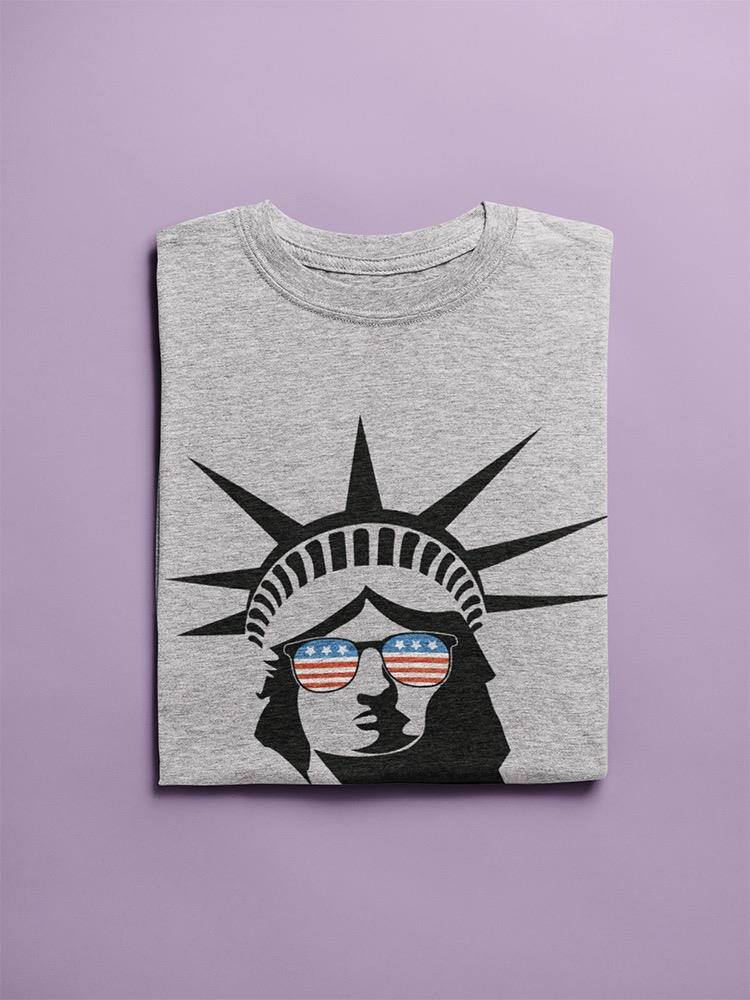 Liberty Statue American Glasses T-shirt -SmartPrintsInk Designs