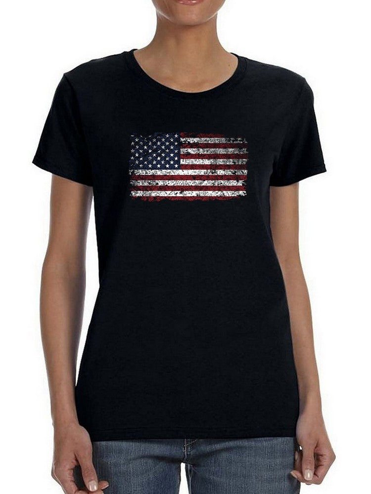 Grunge Style Flag Women's T-shirt