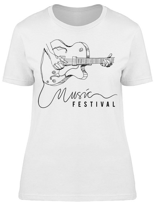 Music Festival, Banner Tee Women's -Image by Shutterstock