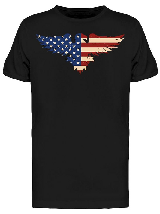 Eagle Silhouette With Usa Flag Tee Men's -Image by Shutterstock