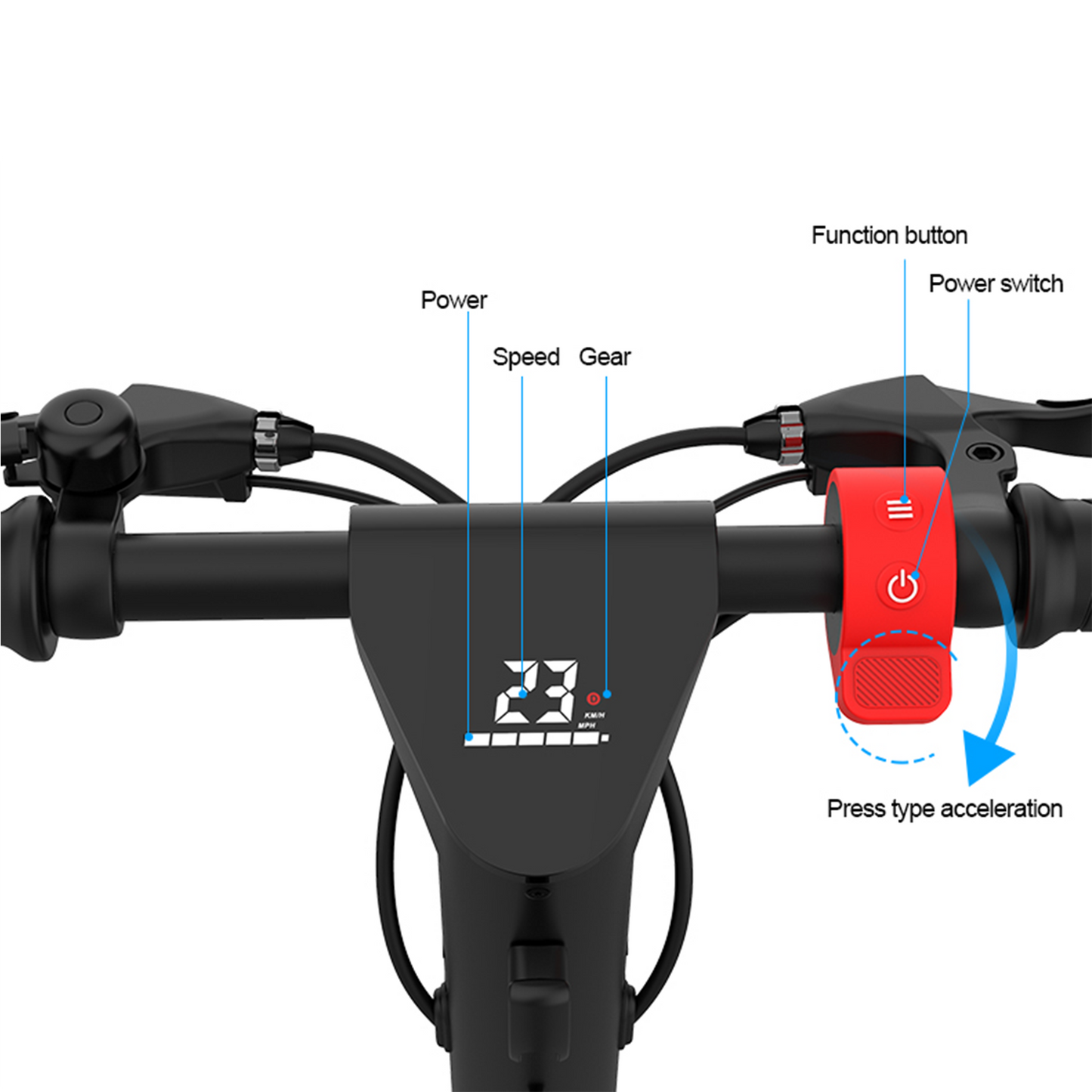 The Commuta Pro Max Electric Foldable Scooter - 75km Range and 40kmh Max Speed.  - ships from UK