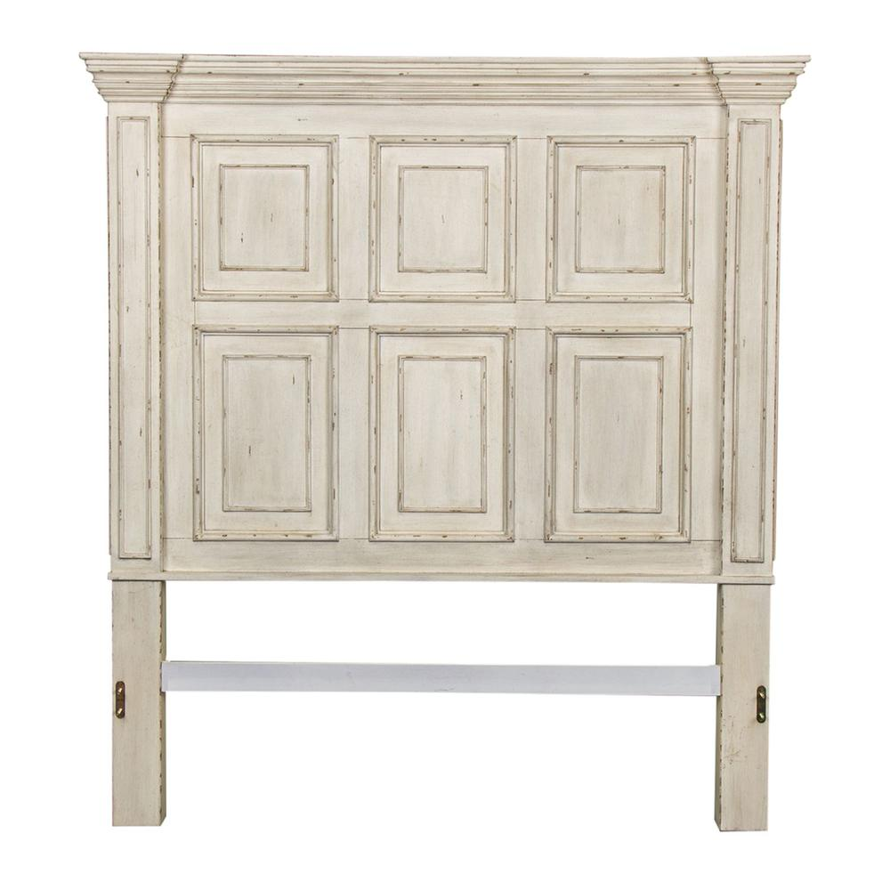 Big Valley White Stone Queen Panel Bed