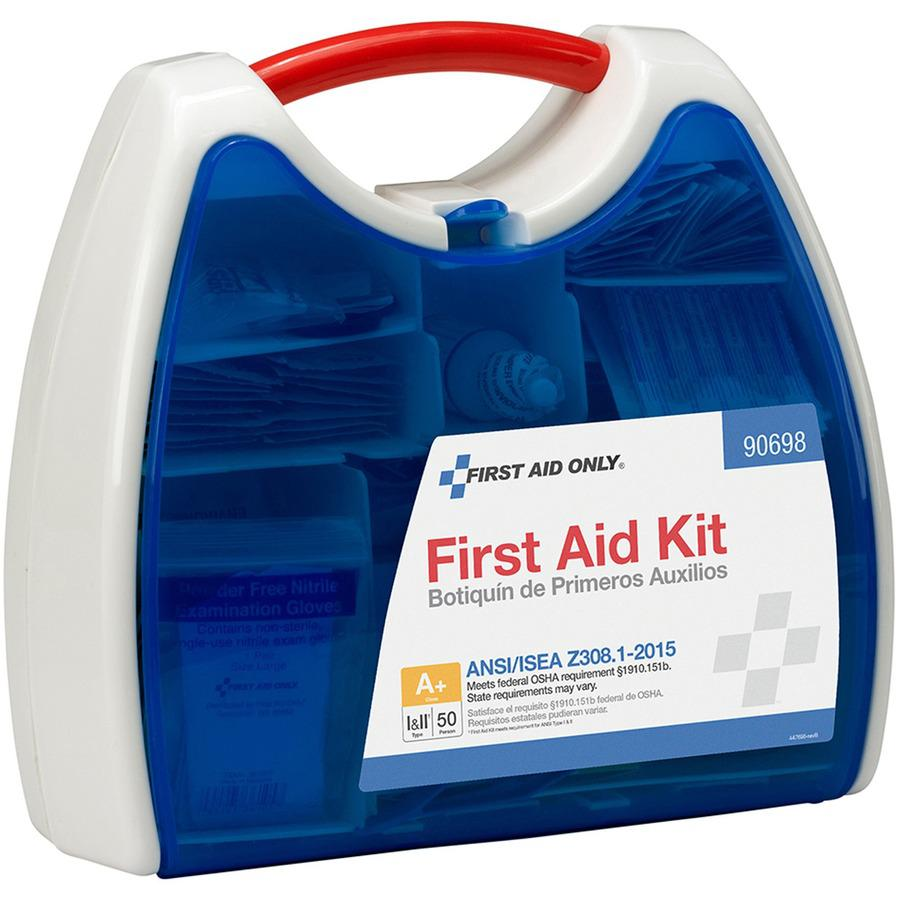 First Aid Only 50-Person ReadyCare First Aid Kit - ANSI Compliant - 260 x Piece(s) For 50 x Individual(s) Height - Plastic Case - 1 Each