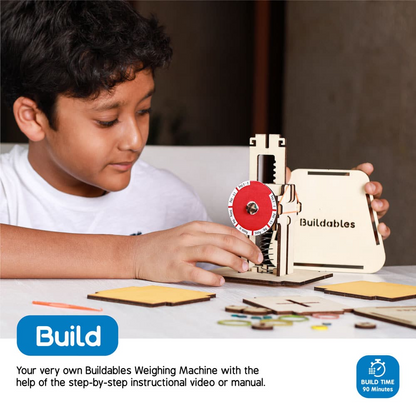 Buildables Weighing Machine - Kids Build Meaningful STEM Machine and Learn Various Scientific Principles