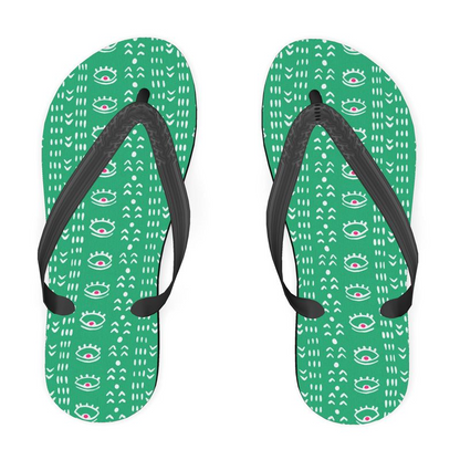 Green-Eyed, Women's Flip Flops