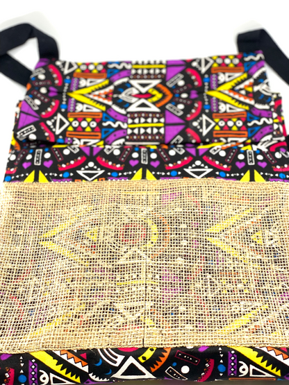 The Mashona Burlap Pocket Wax Print Aprons