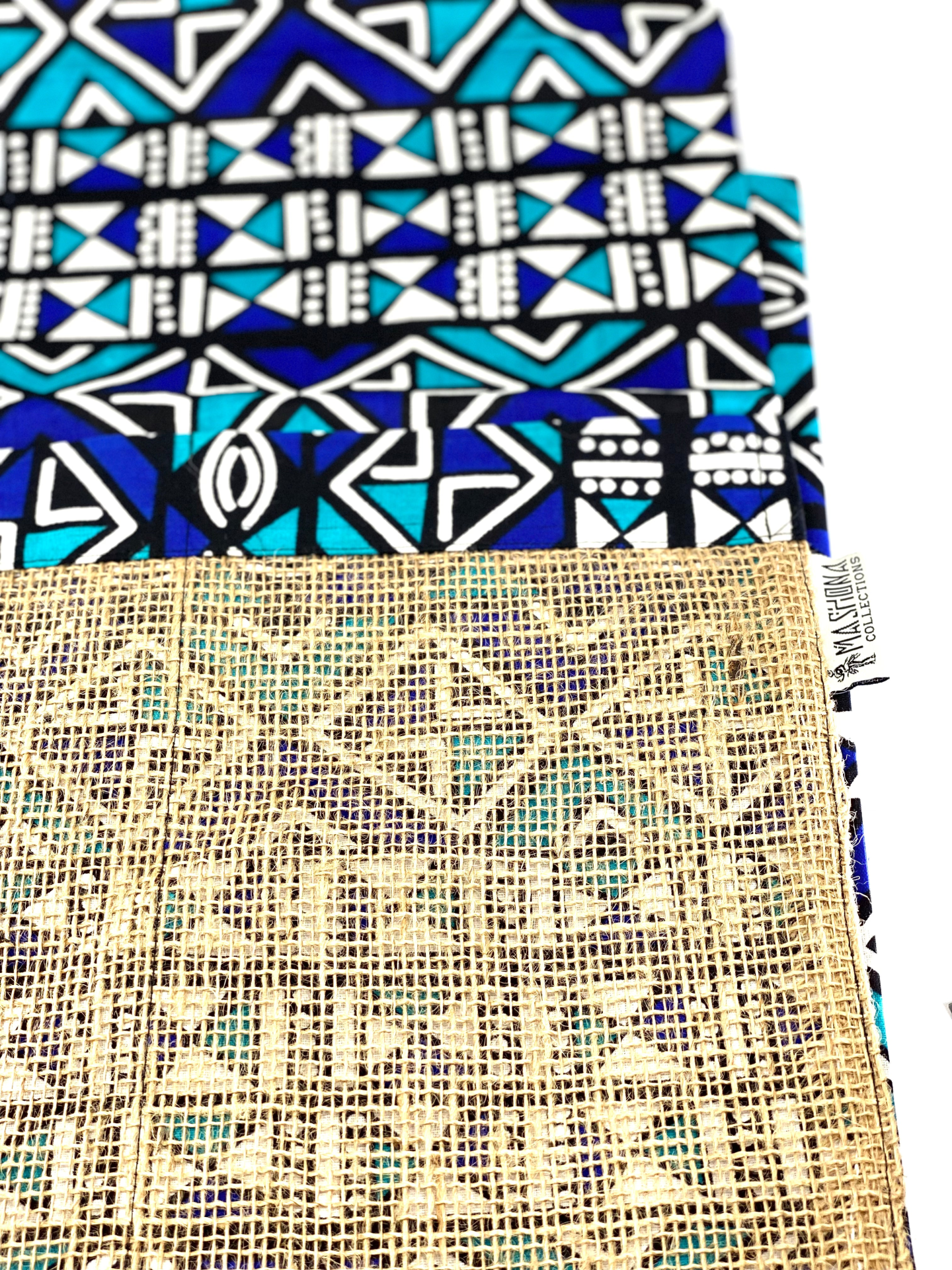 The Mashona Burlap Pocket Wax Print Aprons