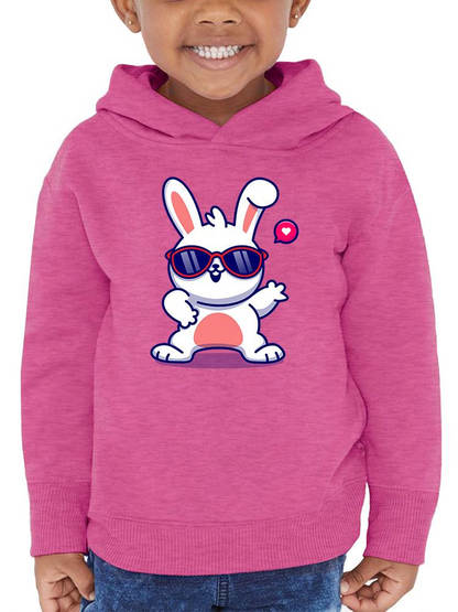 Cool Bunny W Sunglasses Hoodie -Image by Shutterstock