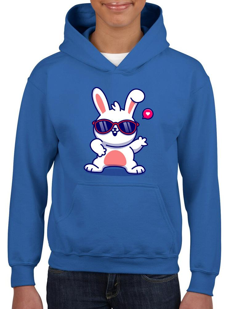 Cool Bunny W Sunglasses Hoodie -Image by Shutterstock