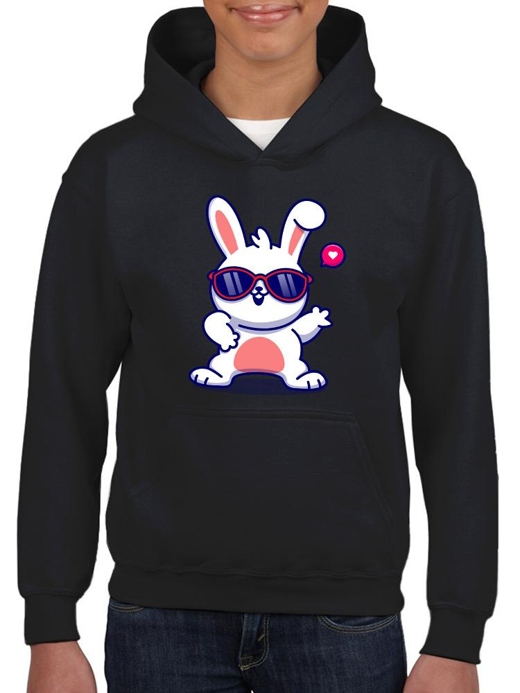 Cool Bunny W Sunglasses Hoodie -Image by Shutterstock