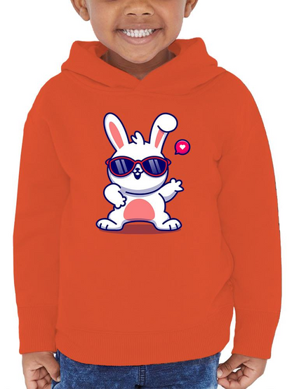 Cool Bunny W Sunglasses Hoodie -Image by Shutterstock