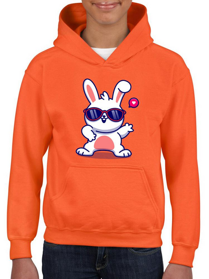 Cool Bunny W Sunglasses Hoodie -Image by Shutterstock