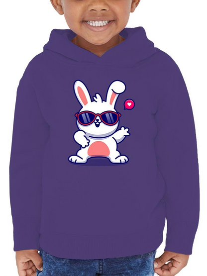 Cool Bunny W Sunglasses Hoodie -Image by Shutterstock