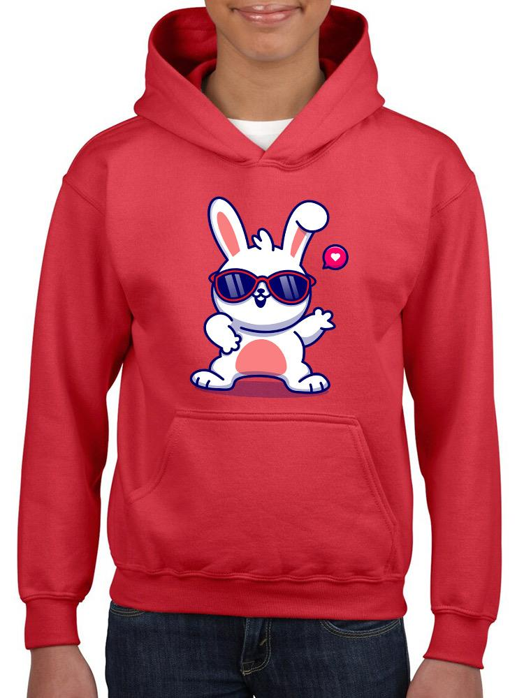 Cool Bunny W Sunglasses Hoodie -Image by Shutterstock