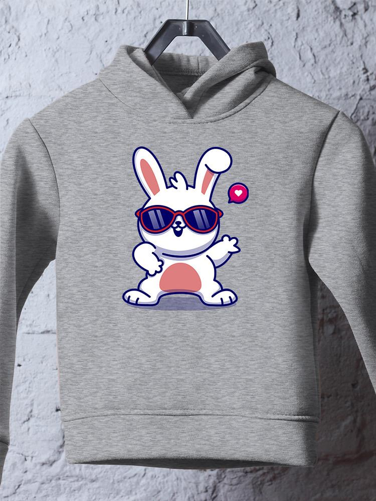 Cool Bunny W Sunglasses Hoodie -Image by Shutterstock