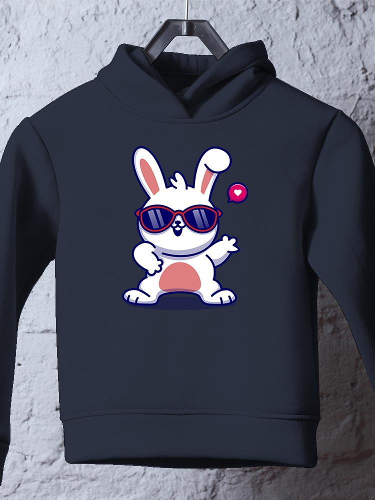 Cool Bunny W Sunglasses Hoodie -Image by Shutterstock