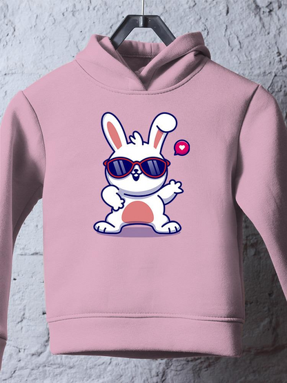 Cool Bunny W Sunglasses Hoodie -Image by Shutterstock