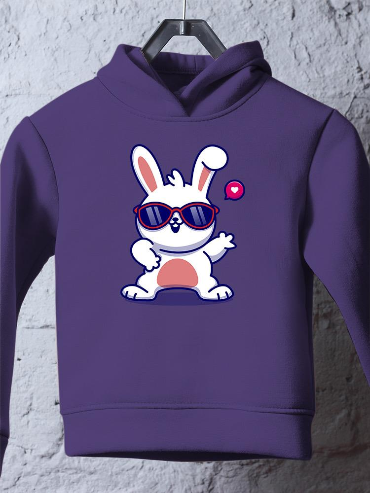 Cool Bunny W Sunglasses Hoodie -Image by Shutterstock