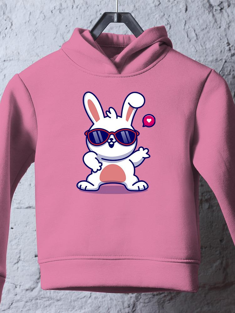 Cool Bunny W Sunglasses Hoodie -Image by Shutterstock