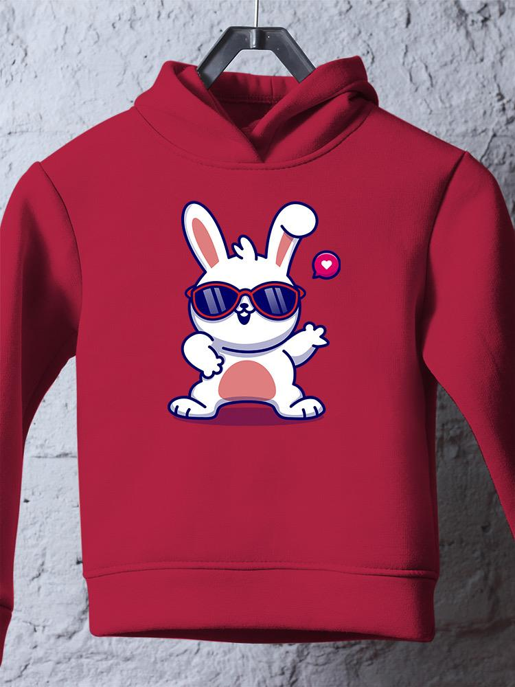 Cool Bunny W Sunglasses Hoodie -Image by Shutterstock