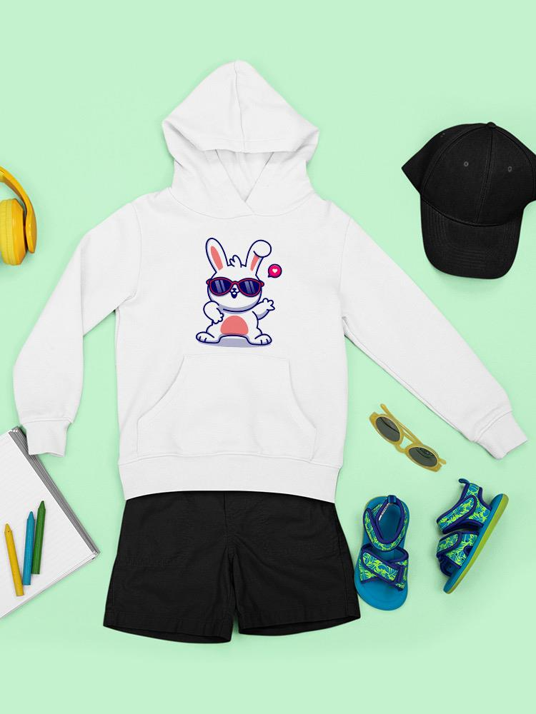 Cool Bunny W Sunglasses Hoodie -Image by Shutterstock