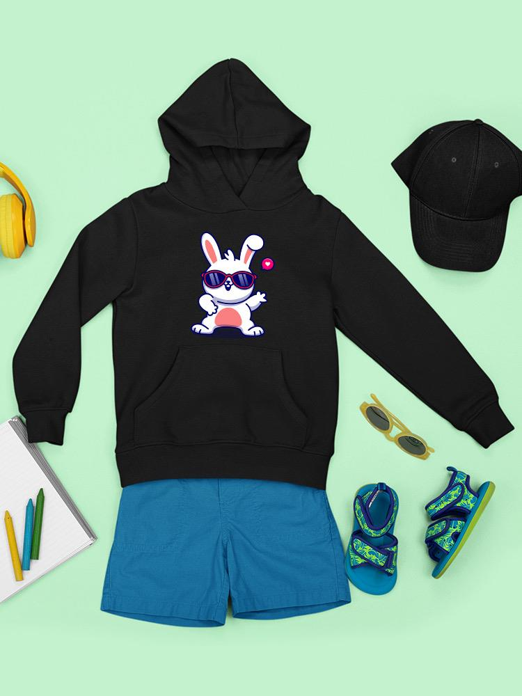 Cool Bunny W Sunglasses Hoodie -Image by Shutterstock