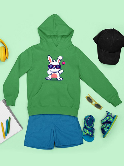 Cool Bunny W Sunglasses Hoodie -Image by Shutterstock