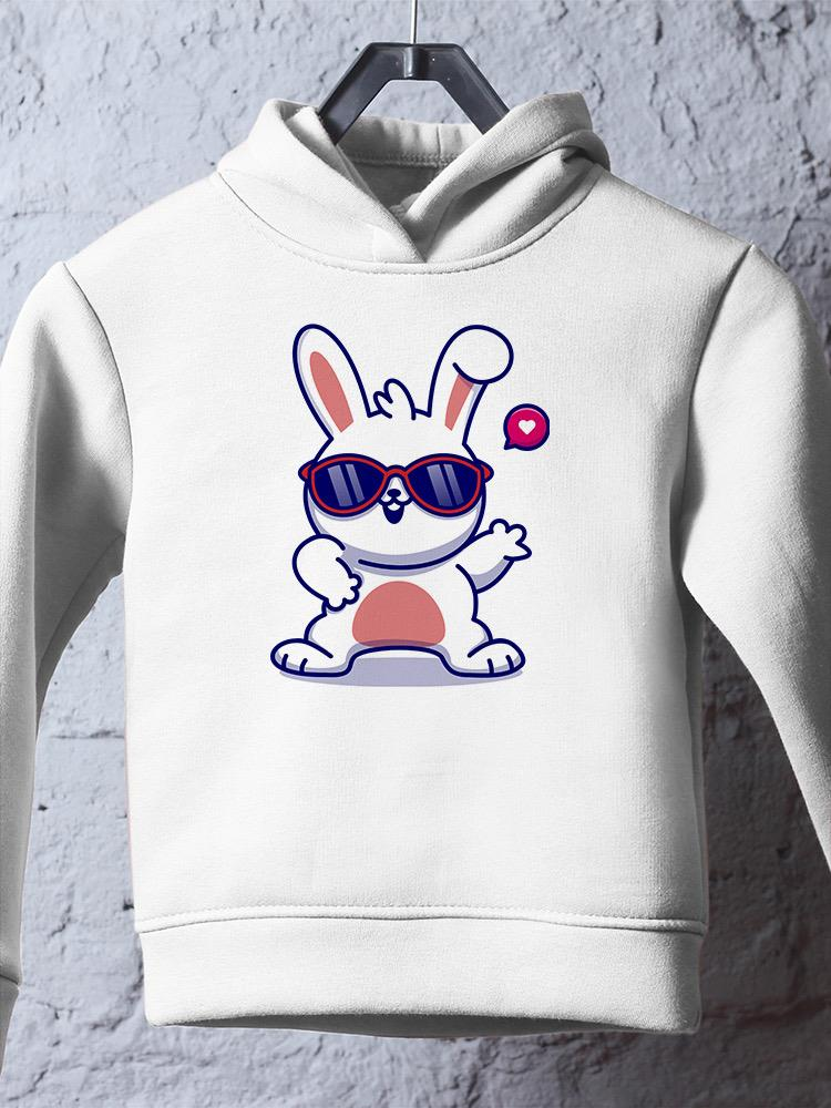 Cool Bunny W Sunglasses Hoodie -Image by Shutterstock