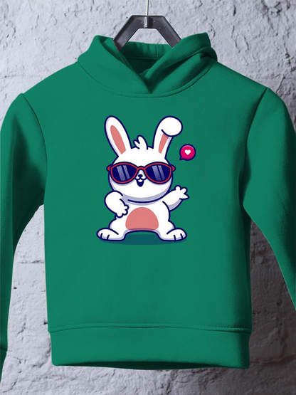 Cool Bunny W Sunglasses Hoodie -Image by Shutterstock