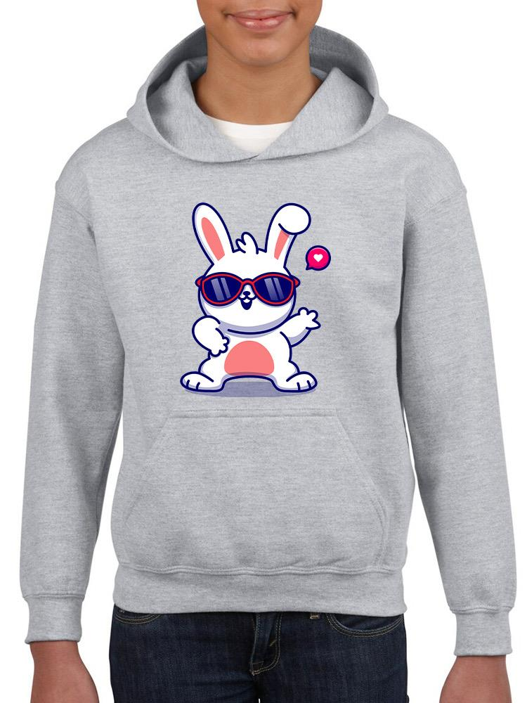 Cool Bunny W Sunglasses Hoodie -Image by Shutterstock