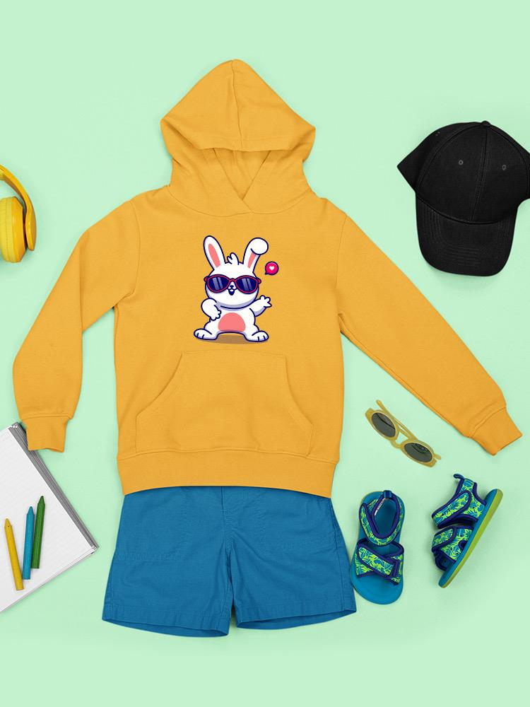 Cool Bunny W Sunglasses Hoodie -Image by Shutterstock